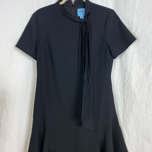 #90 CECE Bow Tie Little Black Dress - Picture 7 of 10